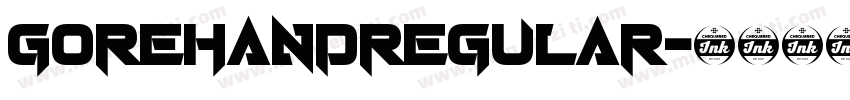 GorehandRegular字体转换