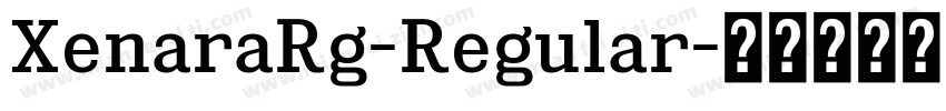 XenaraRg-Regular字体转换
