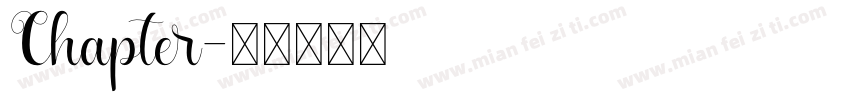 Chapter字体转换