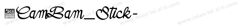 1CamBam_Stick字体转换