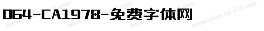 064-CA1978字体转换