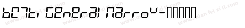 BW7tiGeneralNarrow字体转换