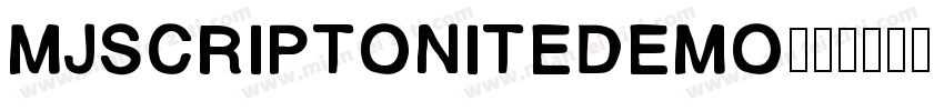 MJScriptoniteDemo字体转换