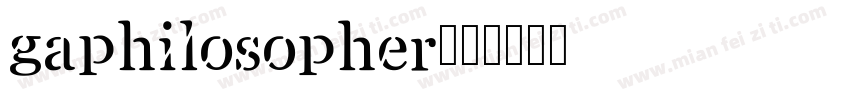 gaphilosopher字体转换