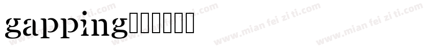 gapping字体转换