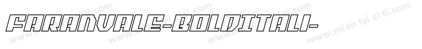 Faranvale-BoldItali字体转换