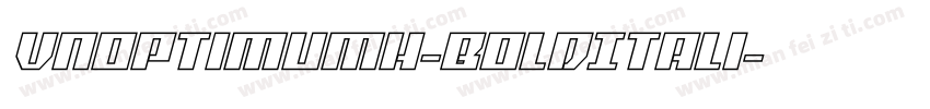 VNOptimumH-BoldItali字体转换