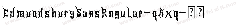 EdmundsburySansRegular-qAxq字体转换