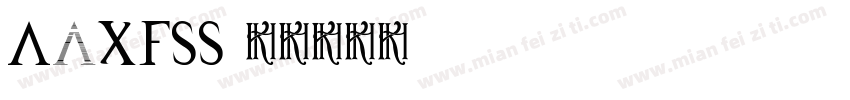 AaXFSS字体转换