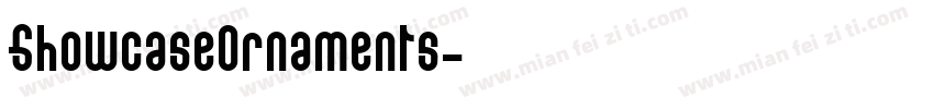 ShowcaseOrnaments字体转换