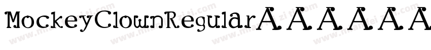 MockeyClownRegular字体转换