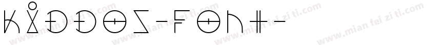 KidDos-Font字体转换