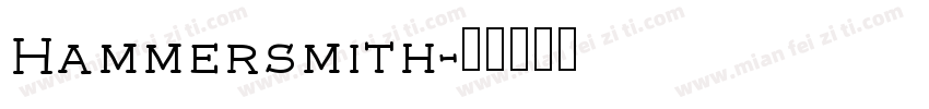 Hammersmith字体转换