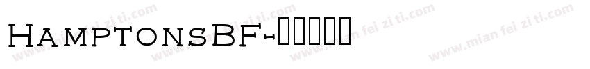 HamptonsBF字体转换