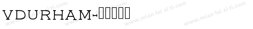 VDURHAM字体转换