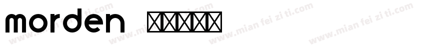 morden字体转换