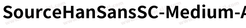 SourceHanSansSC-Medium-Alphabetic字体转换