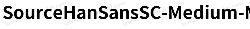 SourceHanSansSC-Medium-Mediun字体转换