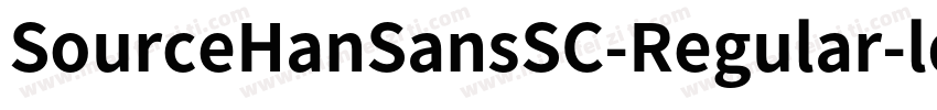 SourceHanSansSC-Regular-ldentit字体转换