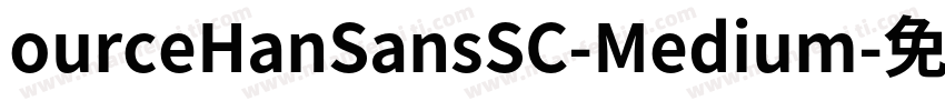 ourceHanSansSC-Medium字体转换