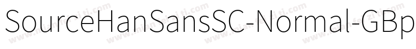 SourceHanSansSC-Normal-GBpc-EUC-H字体转换