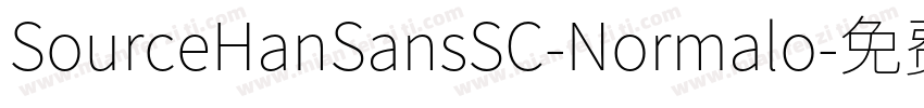 SourceHanSansSC-Normalo字体转换