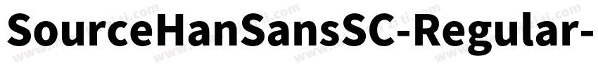 SourceHanSansSC-Regular-Identity字体转换
