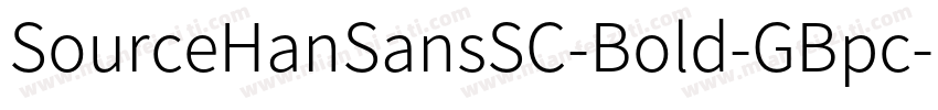 SourceHanSansSC-Bold-GBpc-EUC-H-lde字体转换