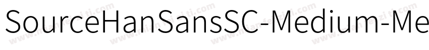 SourceHanSansSC-Medium-Mediun字体转换