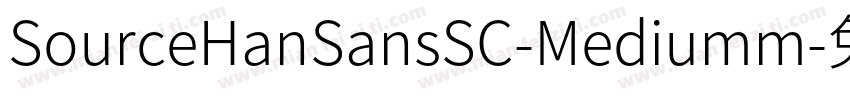 SourceHanSansSC-Mediumm字体转换