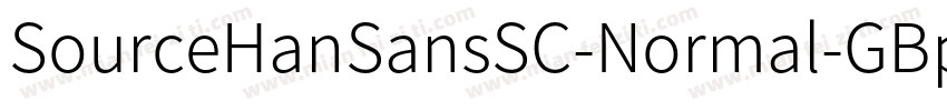 SourceHanSansSC-Normal-GBpc-EUC-H字体转换