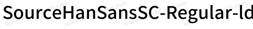 SourceHanSansSC-Regular-ldentit字体转换