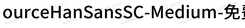ourceHanSansSC-Medium字体转换