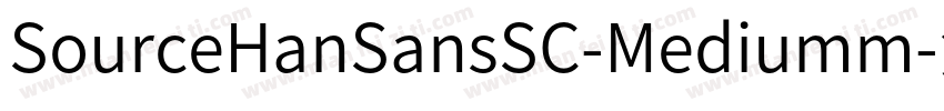 SourceHanSansSC-Mediumm字体转换
