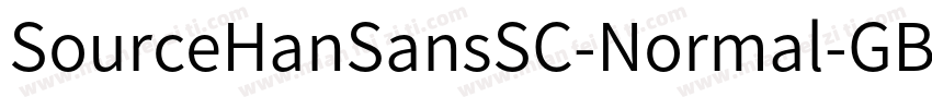 SourceHanSansSC-Normal-GBpc-EUC-H字体转换