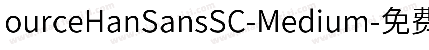 ourceHanSansSC-Medium字体转换