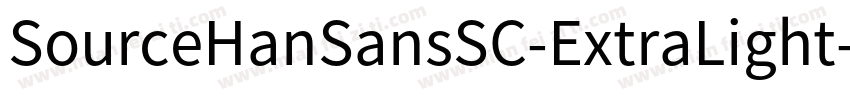 SourceHanSansSC-ExtraLight-GBpc-EUC字体转换
