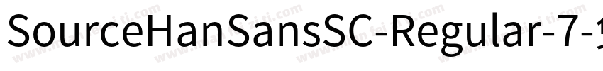 SourceHanSansSC-Regular-7字体转换