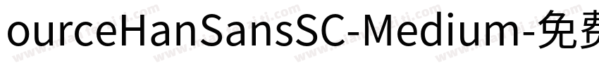 ourceHanSansSC-Medium字体转换