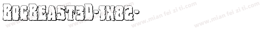 BogBeast3D-1x82字体转换