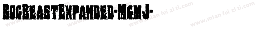 BogBeastExpanded-MgmJ字体转换