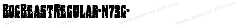 BogBeastRegular-n73g字体转换