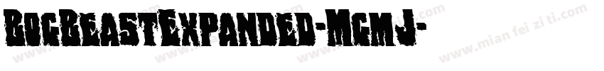 BogBeastExpanded-MgmJ字体转换