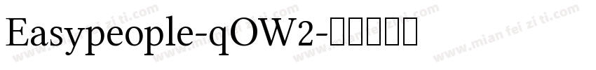Easypeople-qOW2字体转换