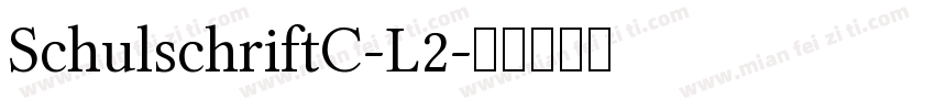 SchulschriftC-L2字体转换