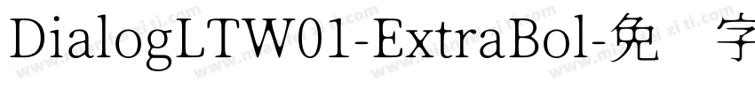DialogLTW01-ExtraBol字体转换