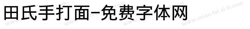 田氏手打面字体转换