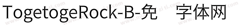 TogetogeRock-B字体转换