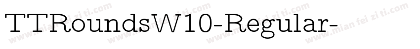 TTRoundsW10-Regular字体转换