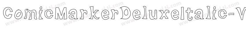ComicMarkerDeluxeItalic-V9EV字体转换